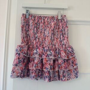 OLIVIACEOUS multi-colored mini skirt
